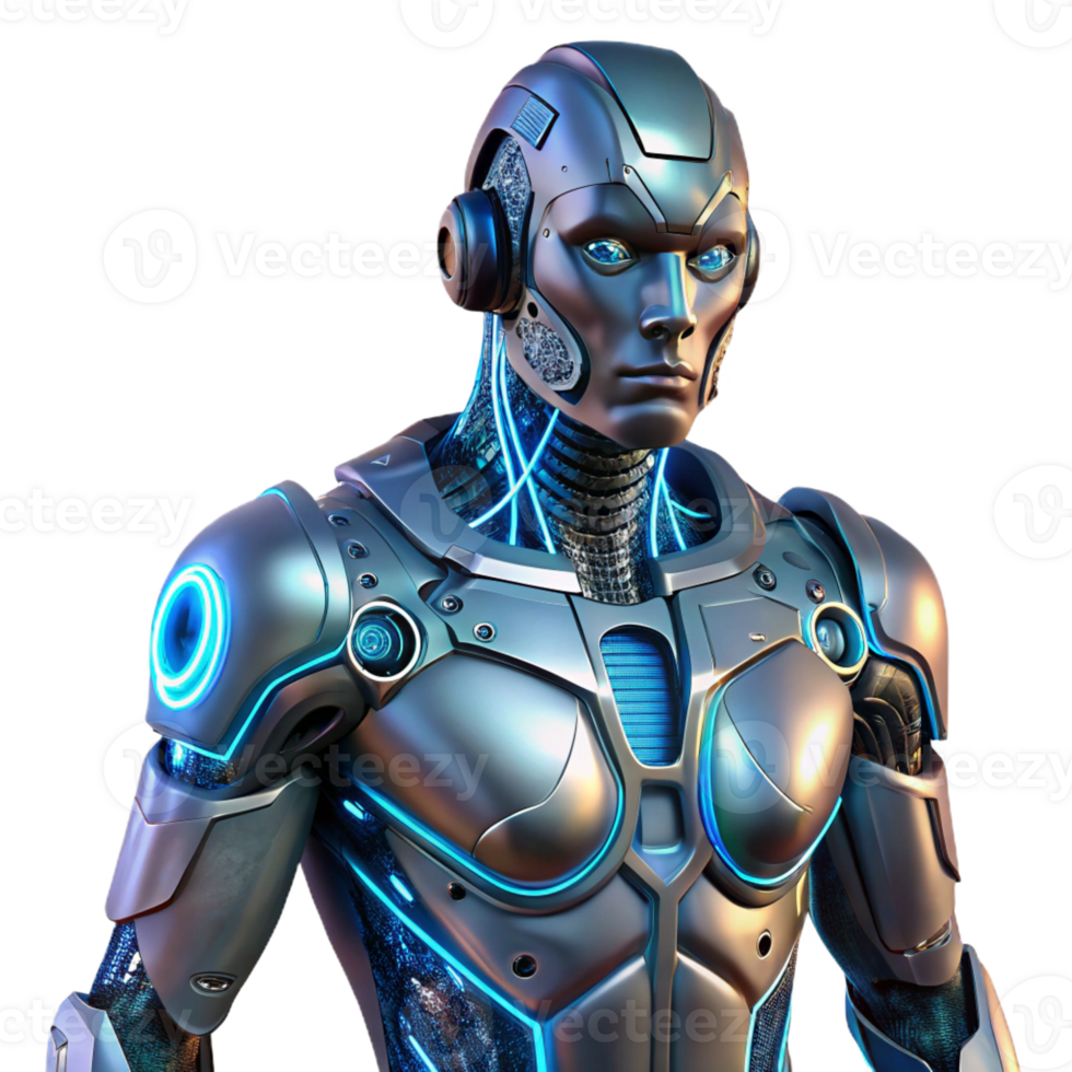 stunning rustic A lone cyborg with intricate biomechanical augmentations, illuminated by the neon signs of a rain-soaked alleyway, in a gritty, realistic style original png