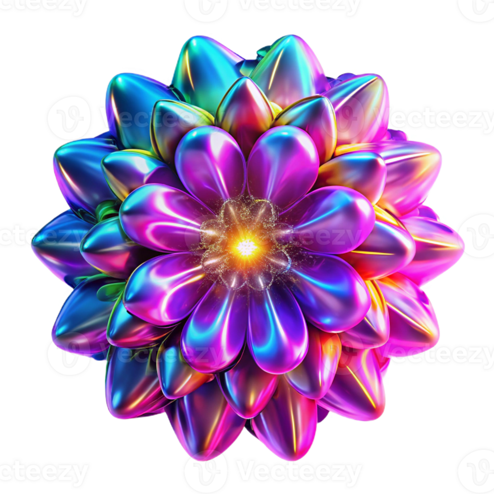 beautiful artistic A chaotic explosion of fractal patterns in vibrant neon hues, illuminated by pulsating, strobe-like light, in a psychedelic, glitch art style authentic png