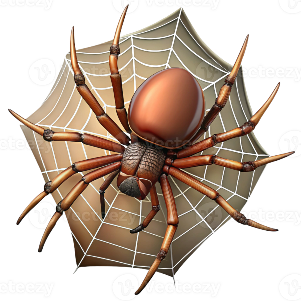 dramatic abstract A spider spinning a web, intricate details, macro photography high quality png