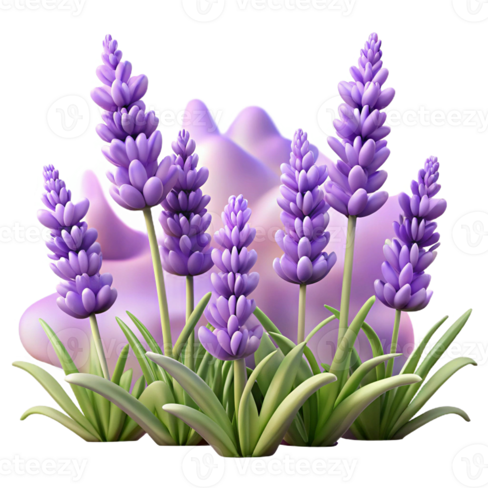 extraordinary artistic A field of lavender flowers swaying in the gentle breeze, soft purple hues, impressionistic style authentic png