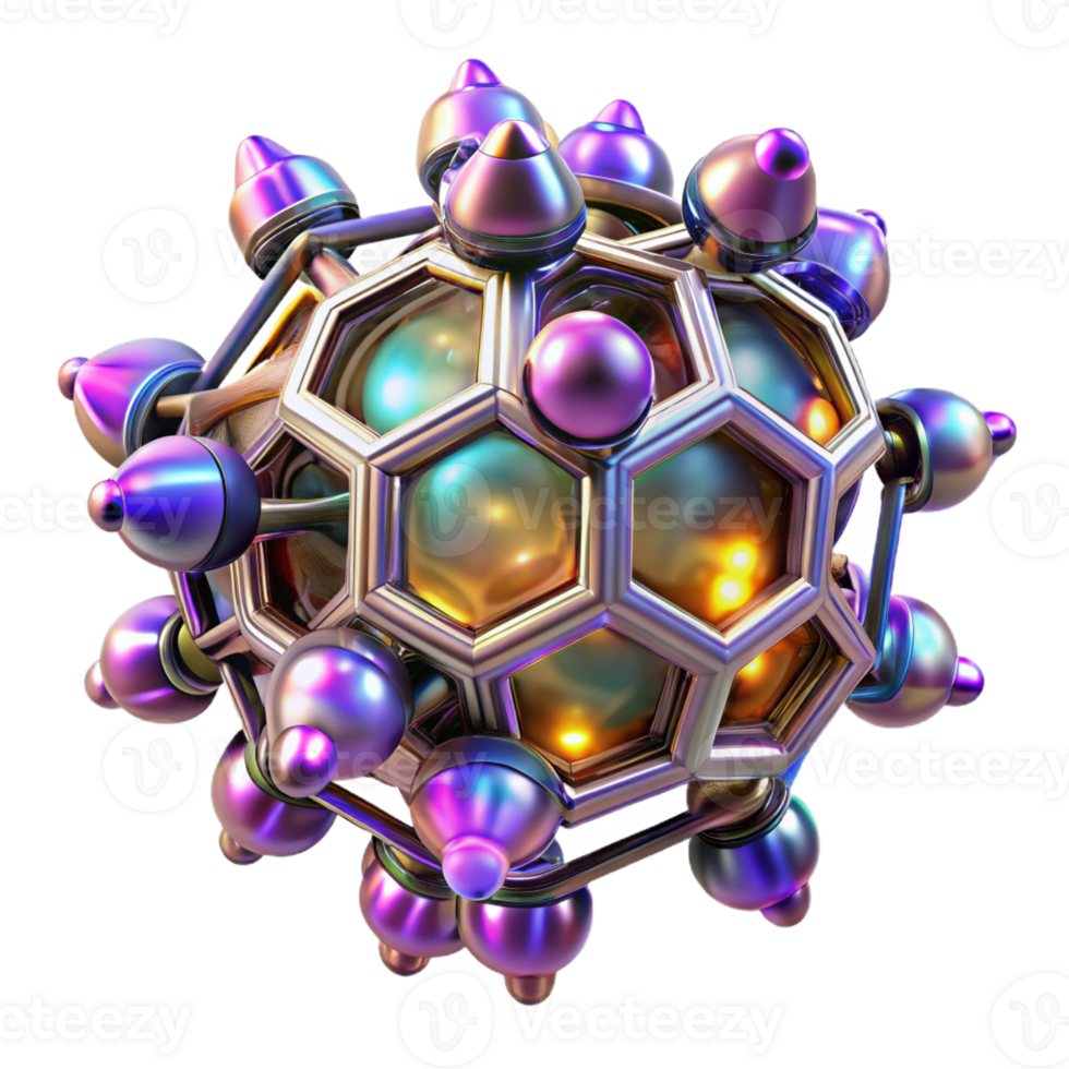 stunning traditional A swarm of nanobots forming intricate, geometric patterns in mid-air, illuminated by a shifting, multicolored light source. Abstract style premium png