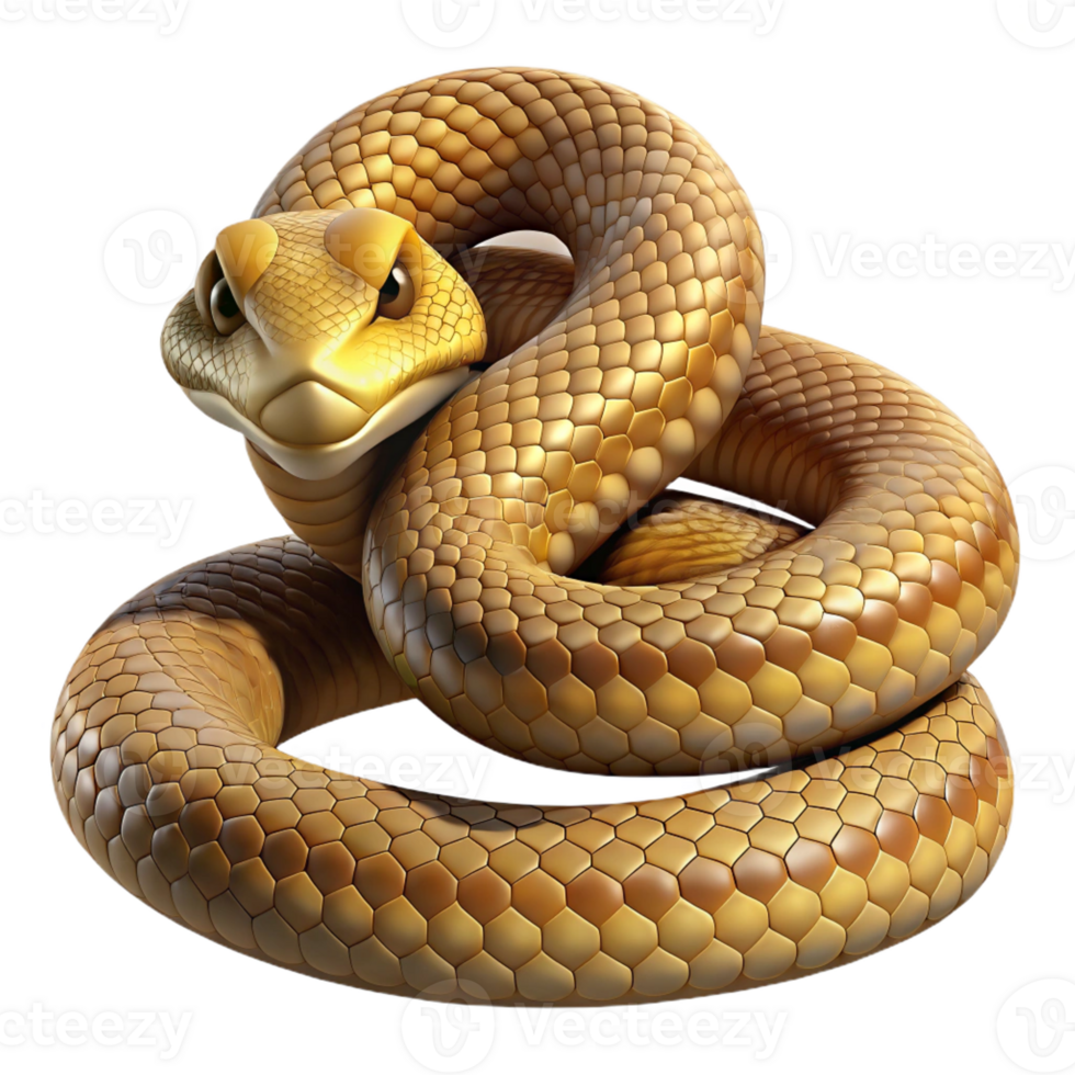 beautiful abstract A coiled rattlesnake, detailed scales, dramatic spotlighting, wildlife photography style genuine png