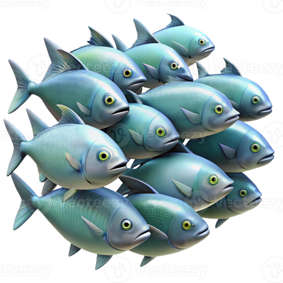 stunning traditional A school of fish swimming in unison, underwater scene, natural lighting 4K png