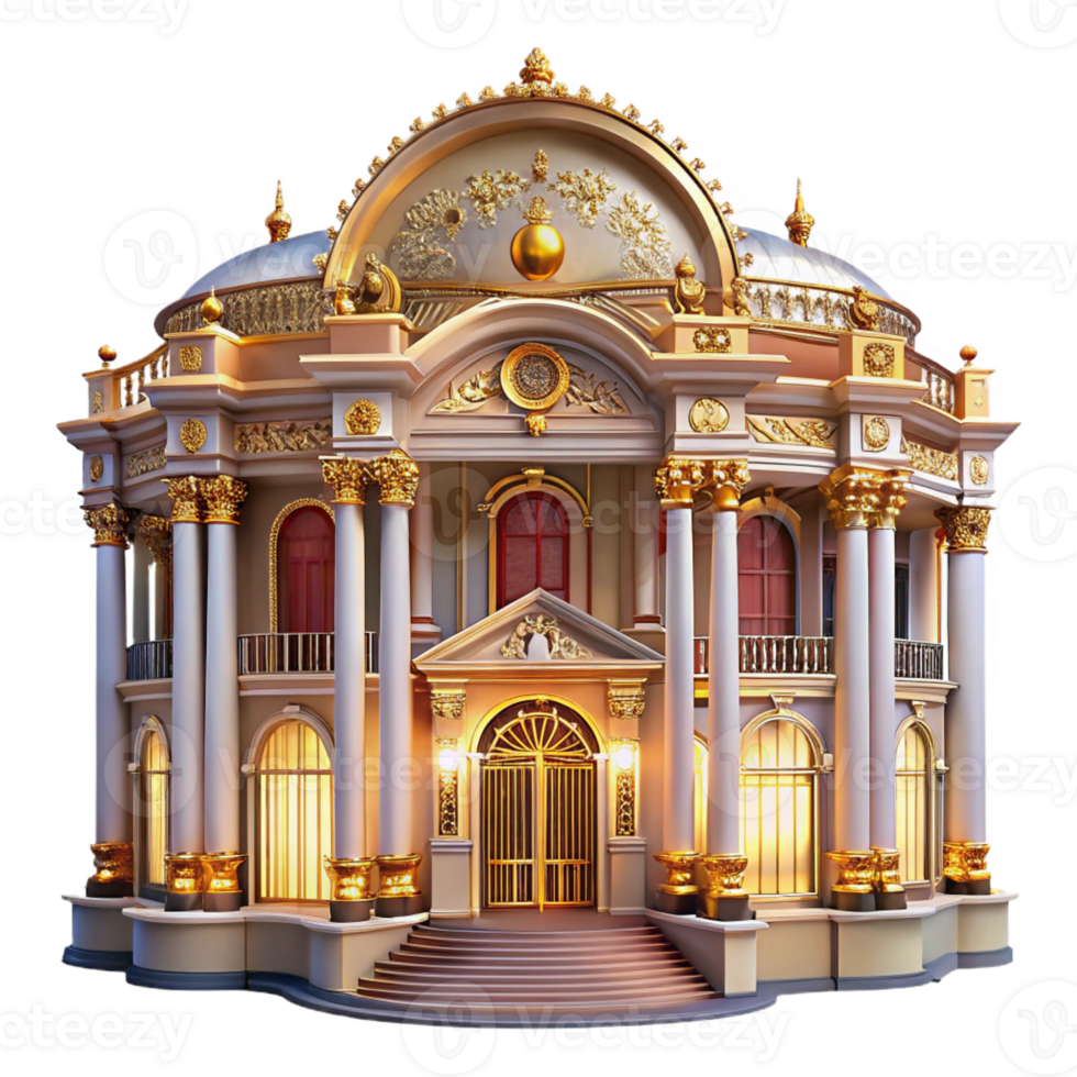impressive creative Grand opera house, ornate decorations, dramatic lighting, opulent style high quality png