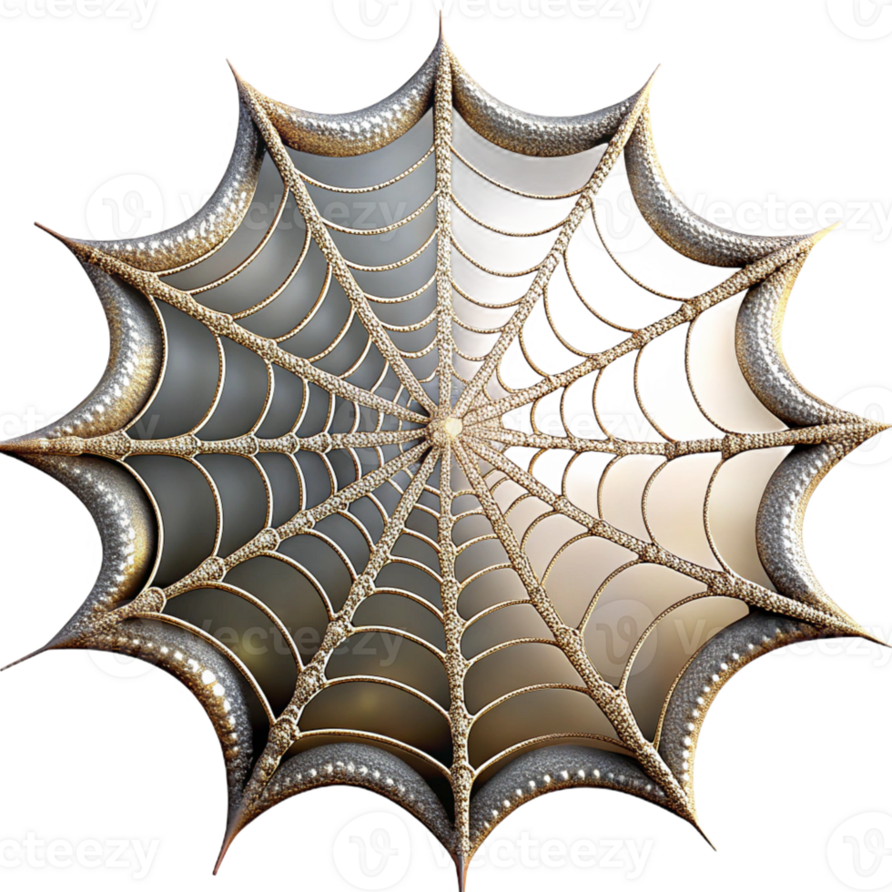 beautiful modern Close-up of a dew-kissed spiderweb glistening in the early morning sun, intricate details of the web visible, macro photography style professional png