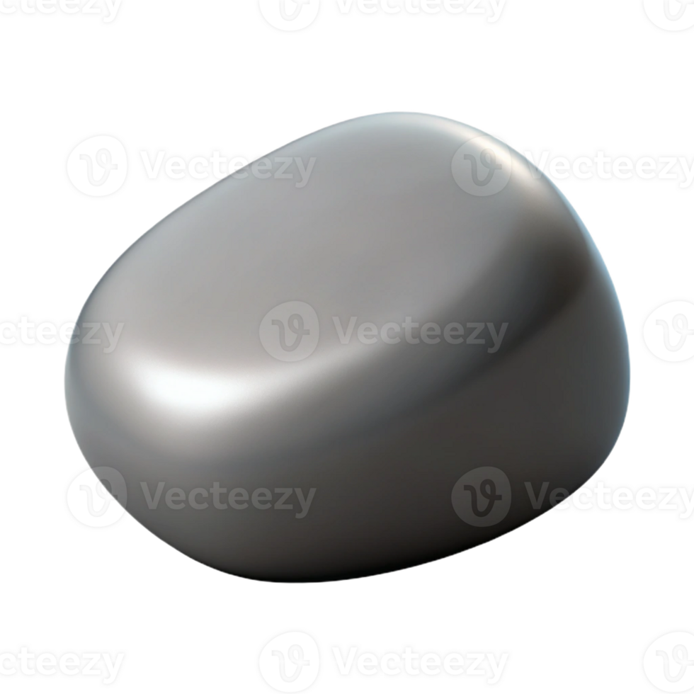 magnificent classic A single polished river stone, smooth surface, natural light, minimalist photography style 4K png