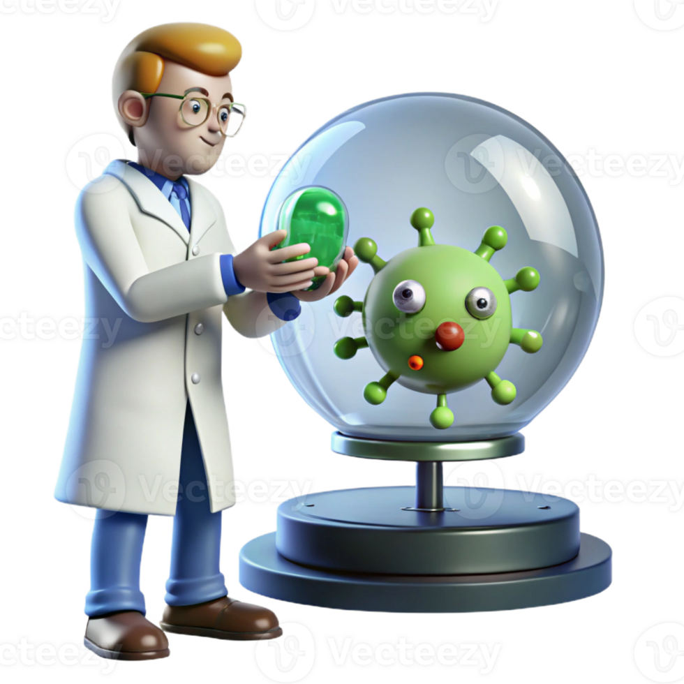stunning vintage A scientist in a sterile laboratory examines a pulsating, alien organism contained within a glass sphere. Photorealistic style, clinical lighting, scientific accuracy 4K png