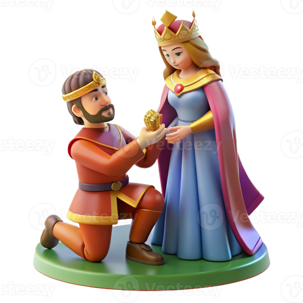 elegant rustic A delicate illuminated manuscript depicting a knight kneeling before a queen, rich jewel tones, medieval miniature style, soft diffused lighting high quality png
