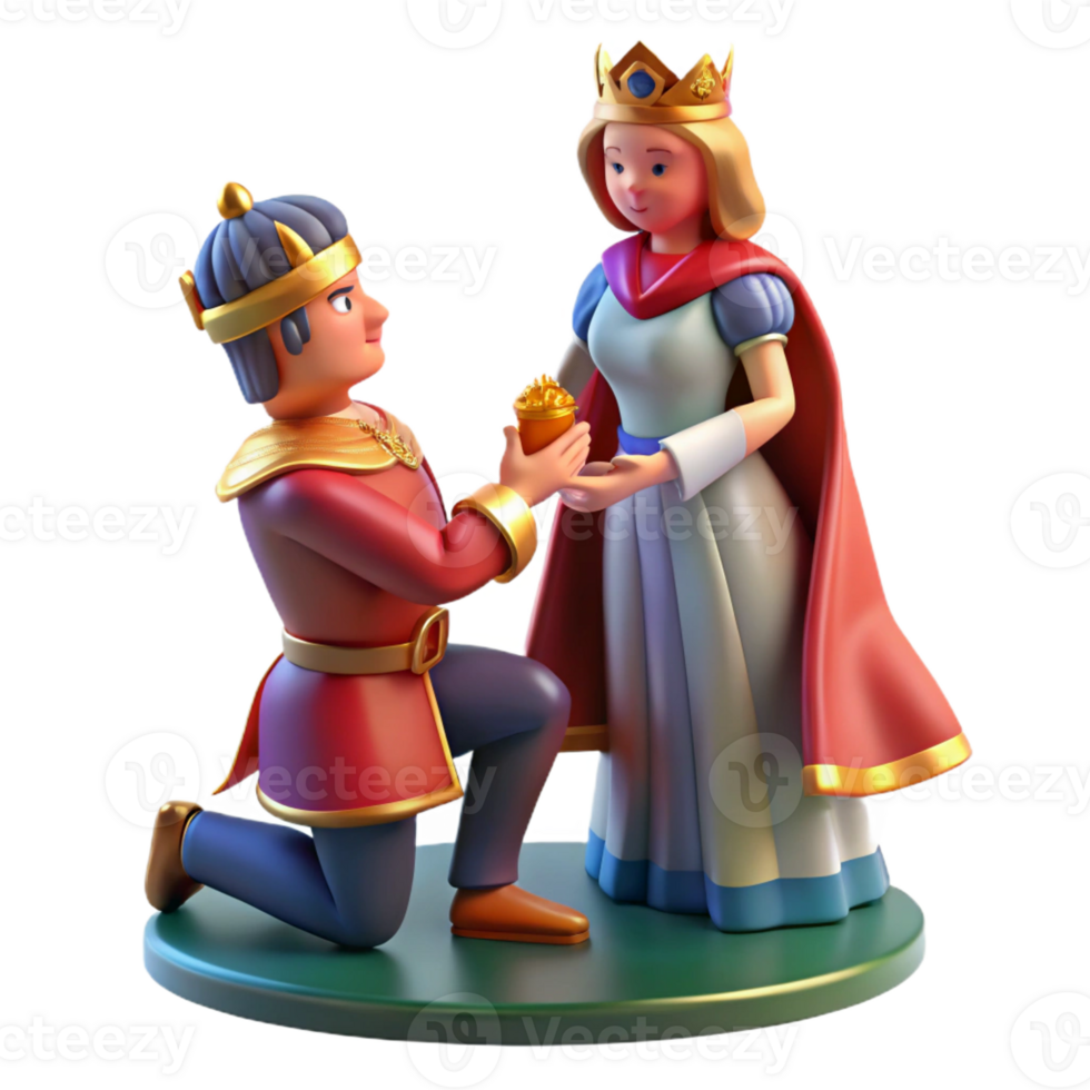 magnificent minimalist A delicate illuminated manuscript depicting a knight kneeling before a queen, rich jewel tones, medieval miniature style, soft diffused lighting premium png