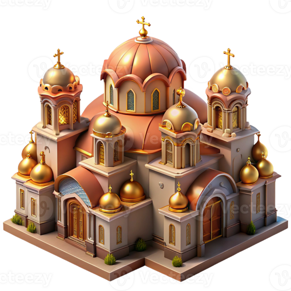 extraordinary modern Byzantine basilica, intricate mosaics, soaring domes, warm candlelight, highly detailed, Byzantine style genuine png
