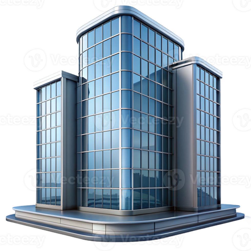wonderful contemporary International Style skyscraper, sleek glass and steel facade, minimalist design, bright sunlight, highly detailed, International Style high quality png