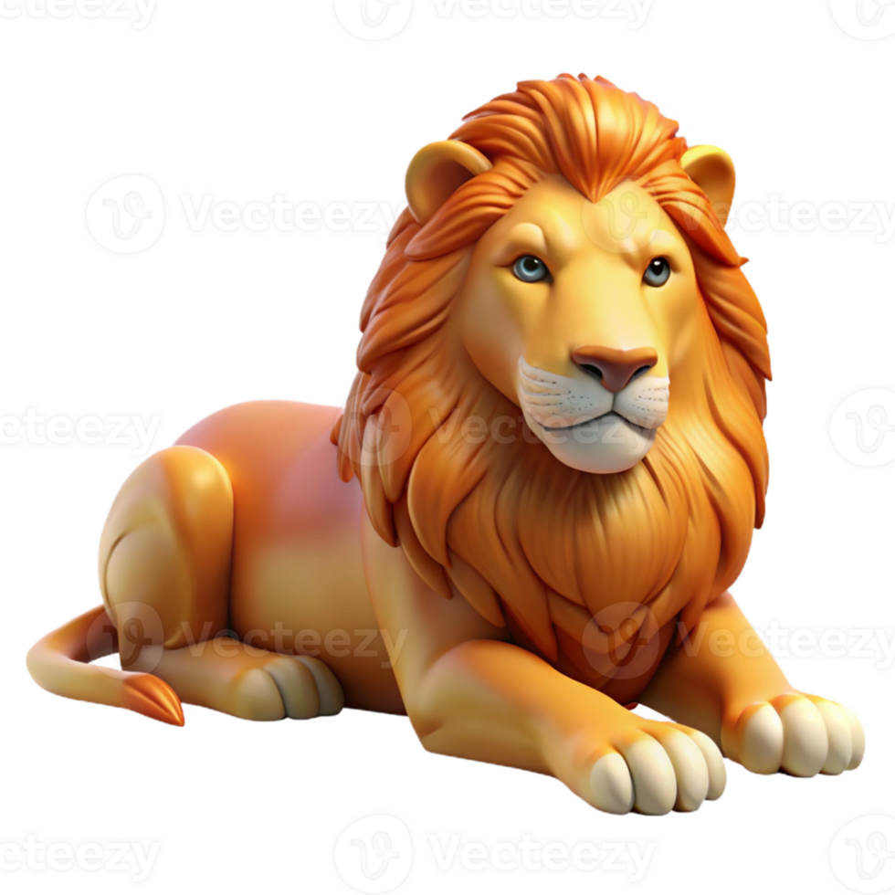 beautiful rustic A regal lion pride resting in the savanna, sunset lighting, photorealistic style high resolution png