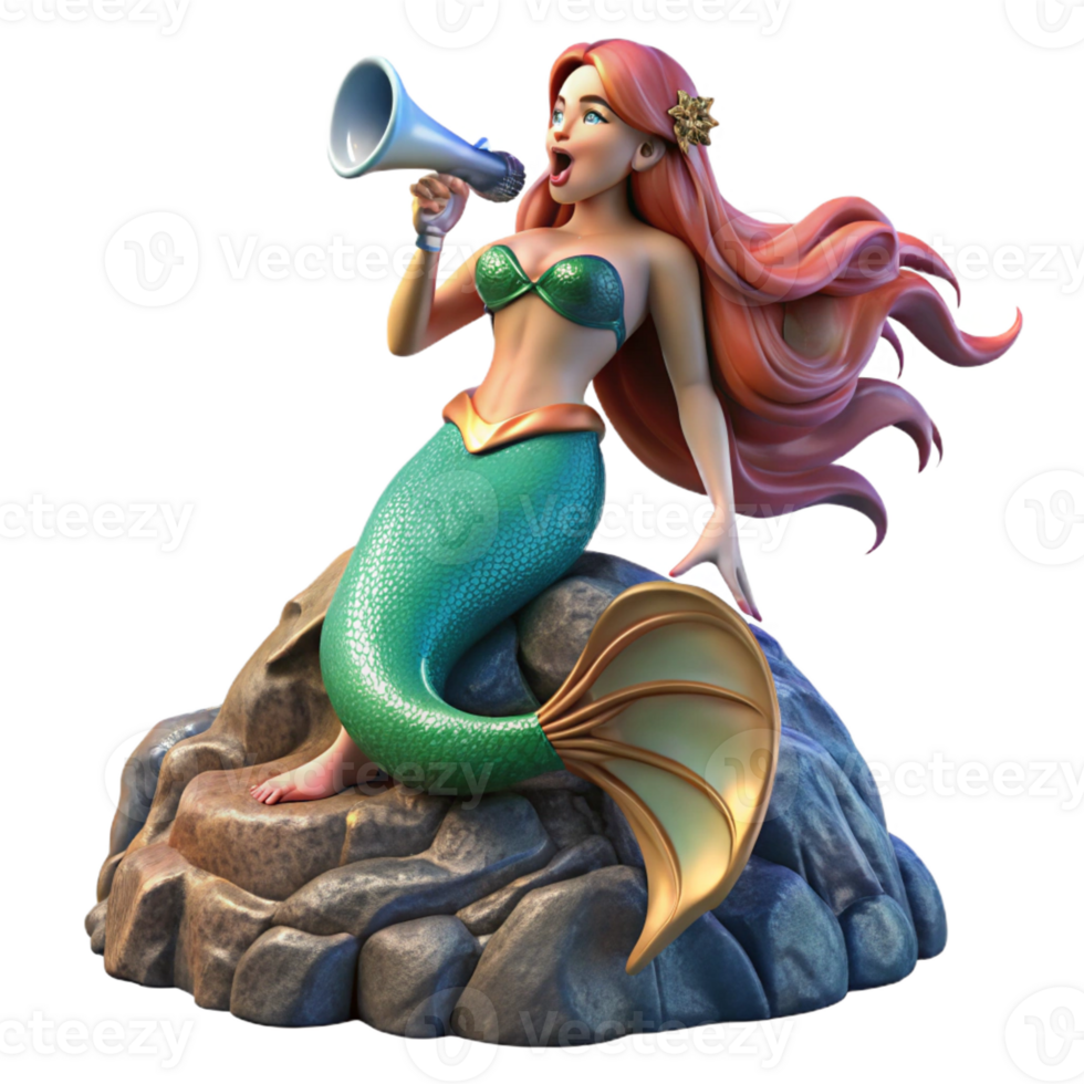elegant rustic A beautiful siren perched on a rocky outcrop, her enchanting voice echoing across the stormy sea. Pre-Raphaelite style, rich colors and detailed fabrics genuine png