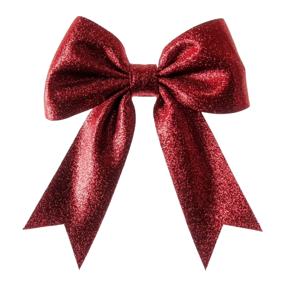 Vibrant red Christmas bow isolated on a transparent background perfect for festive decorations and holiday gifting, red christmas bow bow isolated on transparent background png