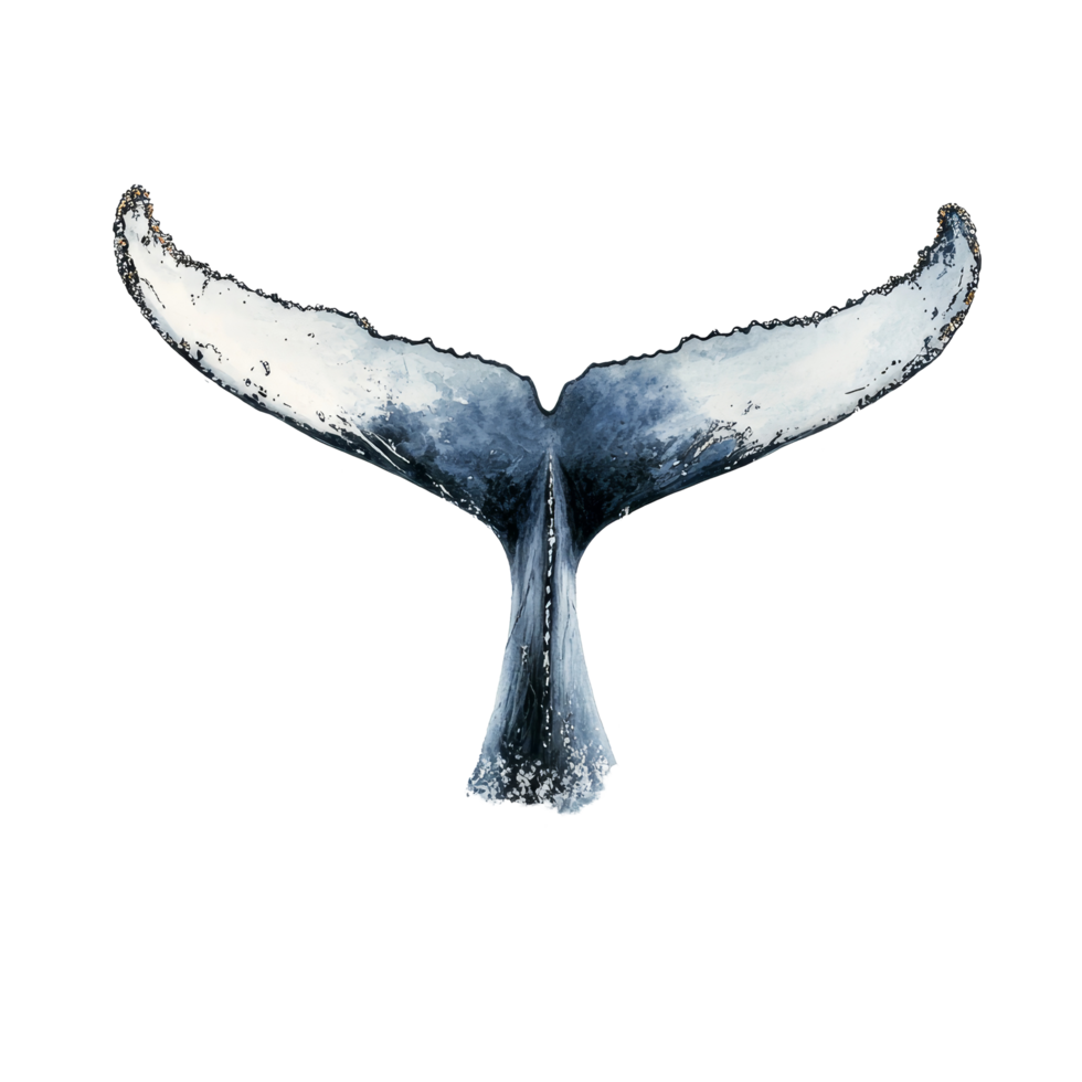 Humpback whale tail splashes water in the oceans glimmering surface at dusk, Humpback Whale Tails Splashing Water on transparent background png