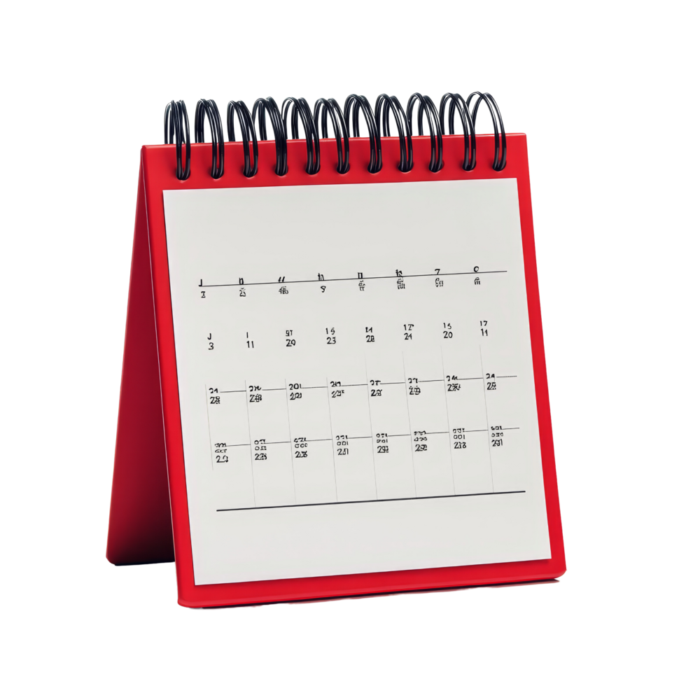Table calendar for July displayed isolated against a clean transparent background highlighting days of the month, table calendar 2025 july isolated on transparent background png