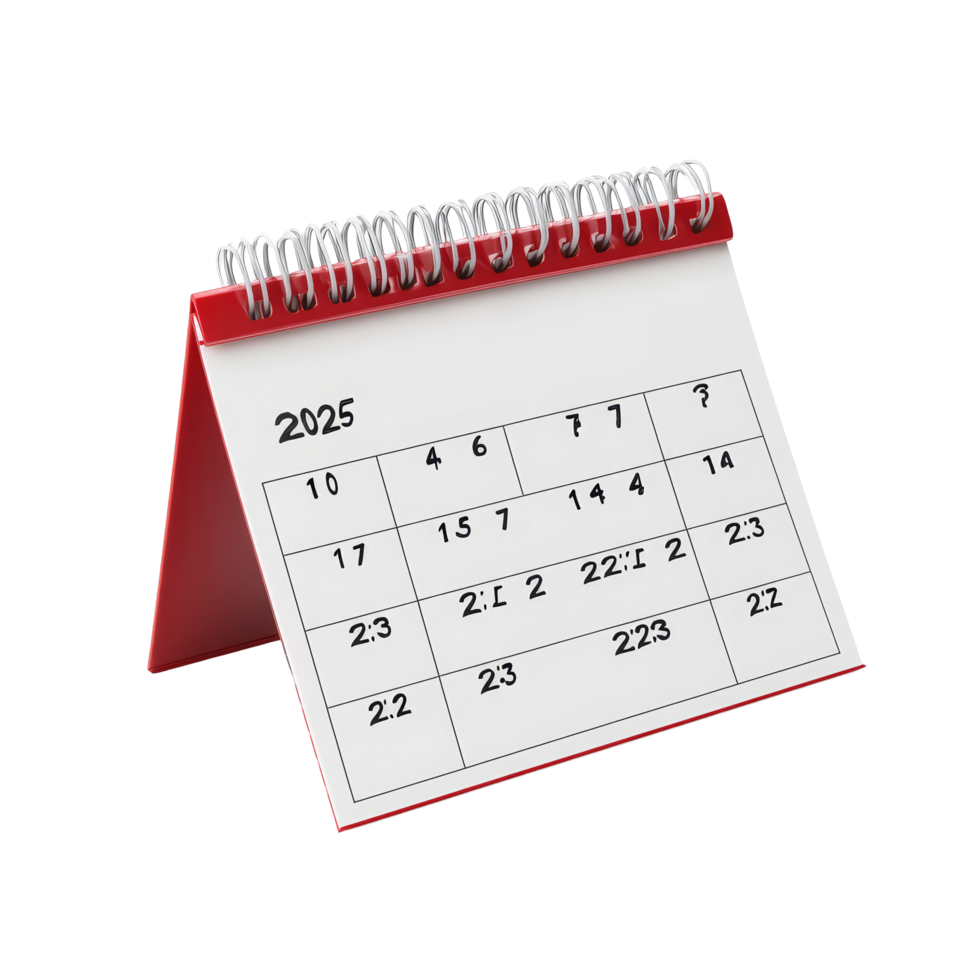 Table calendar for August 2025 displayed in a simple and clean design on a transparent background, table calendar 2025 august isolated on transparent background png
