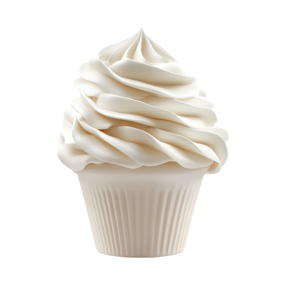 Fluffy whipped cream topping beautifully isolated on a clean transparent background for dessert decoration ideas, Fluffy Whipped Cream Topping isolated on transparent background png