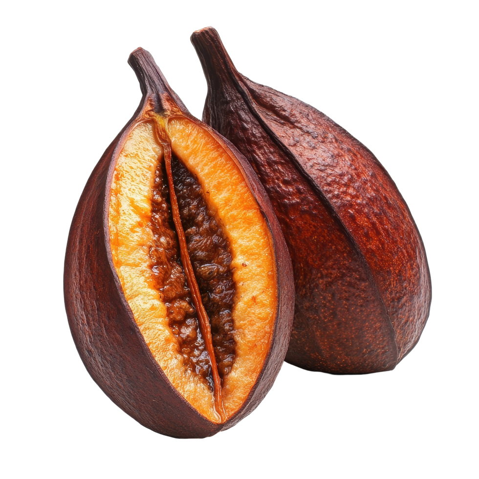 Canistel fruit on a white background showcasing its unique shape and color, canistel fruit isolated on white background png