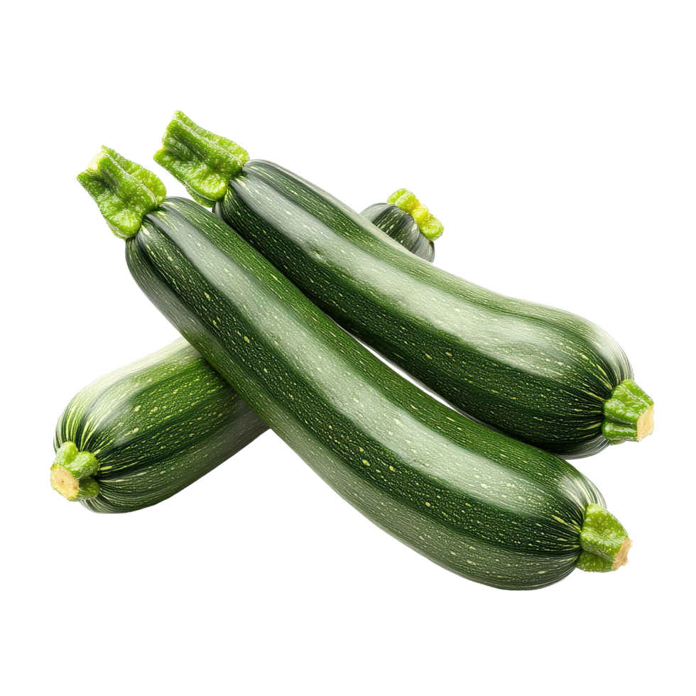 Fresh zucchini stacked on a white background ideal for culinary use and healthy recipes, fresh zucchini isolated on white background png