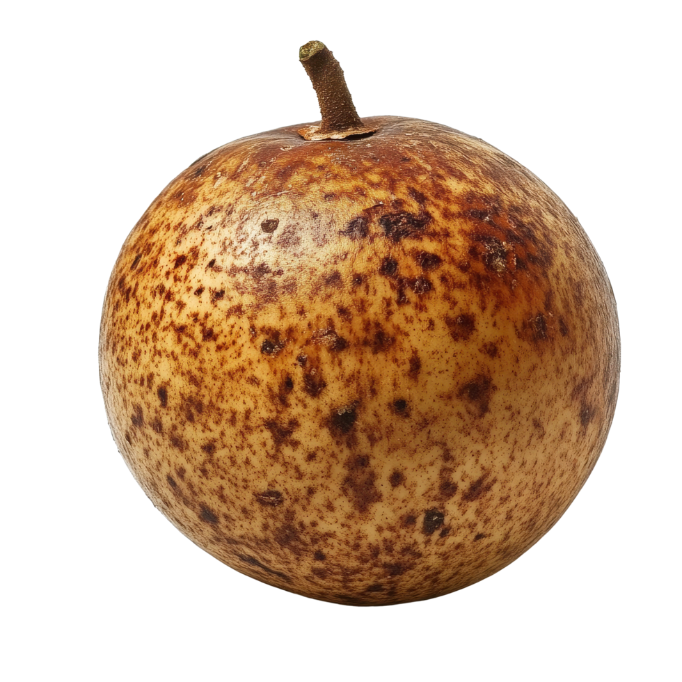 Long Gong fruit Lansium parasiticum displayed on a Transparent background showcasing its unique texture and color, Long Gong fruit Lansium parasiticum on background png