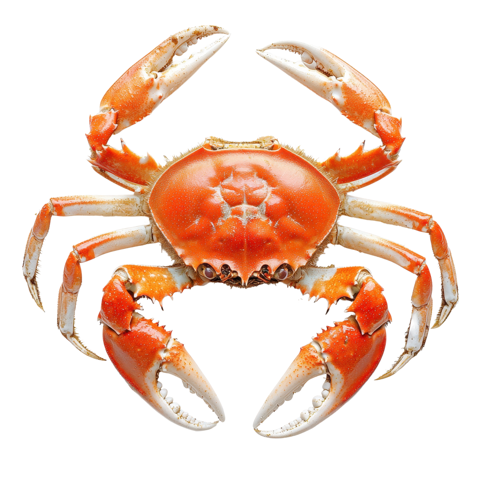 Boiled crab claws presented on a clean white background in high resolution, Boiled crab clawsisolated on white background png