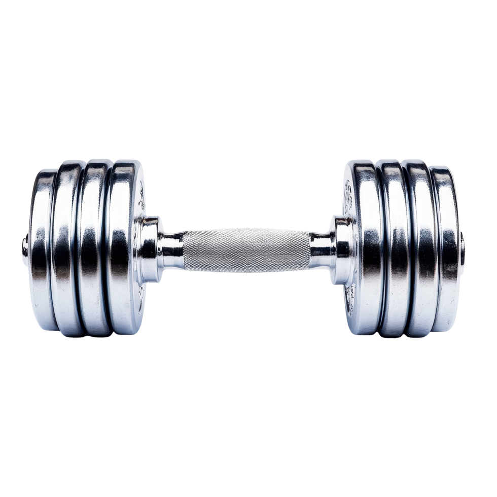 Dumbbells for strength training and fitness exercises on a Transparent background, Dumbbells, Weights, Fitness Equipment, isolated on Background png