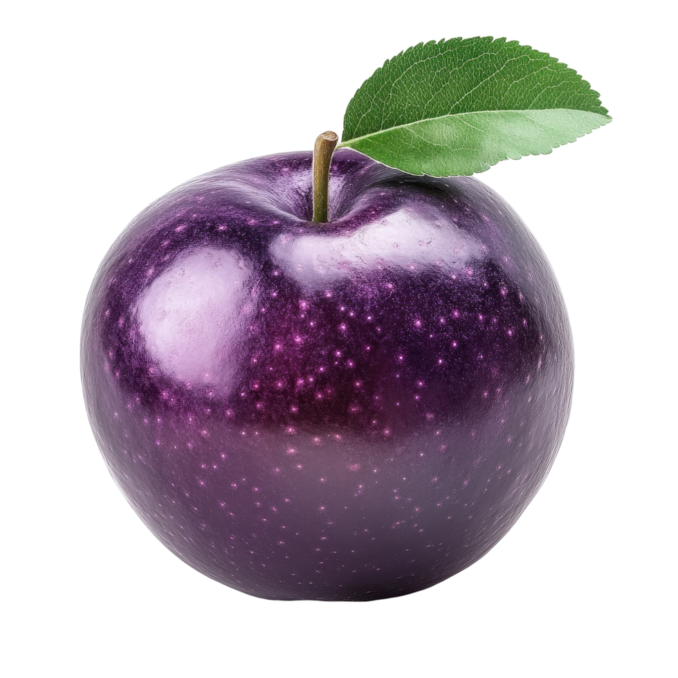 Purple custard apple on Transparent background showcasing vibrant color and texture, Purple custard apple isolated on background png