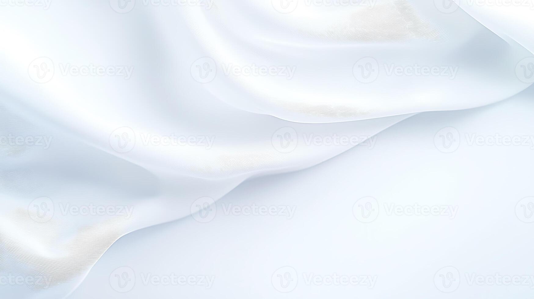Soft white silk fabric draping gracefully, creating elegant folds and shadows, ideal for backgrounds photo