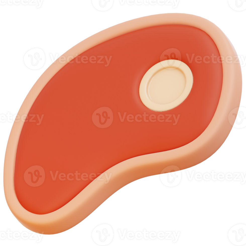 Beef Steak 3D Icon png