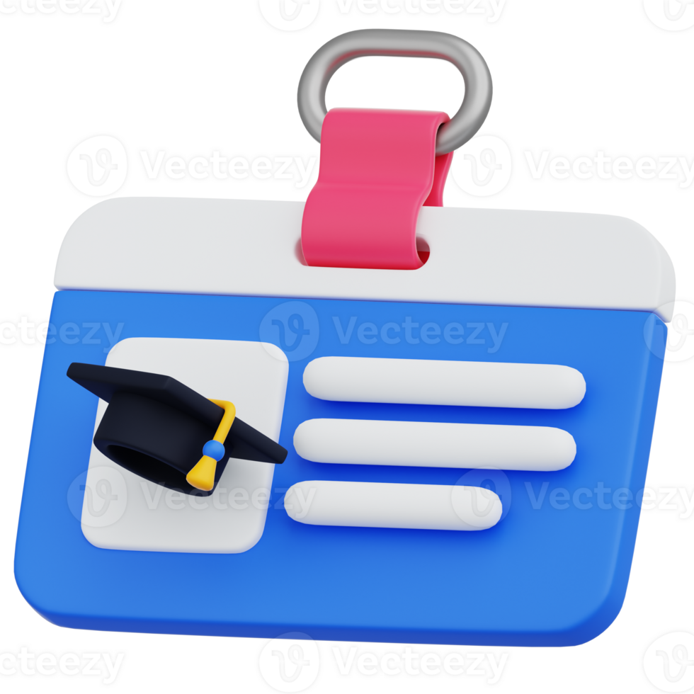 Student Identity 3D Icon png
