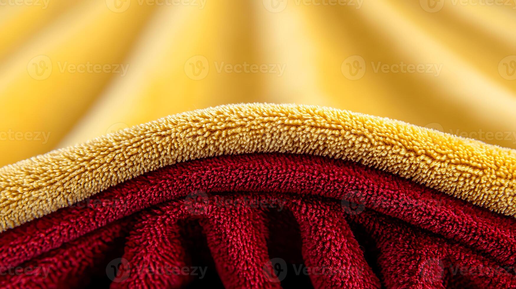 Close-up of Soft, Cozy Blankets in Warm Colors with Gentle Textures and Layering Effects photo