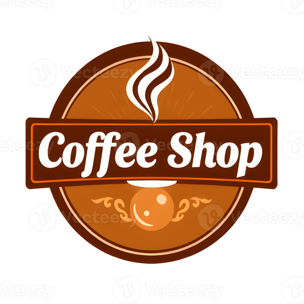The coffee shop logo png