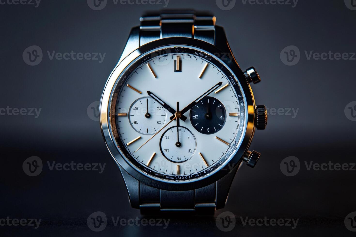 Stylish wristwatch showcasing precise timekeeping and elegant design photo