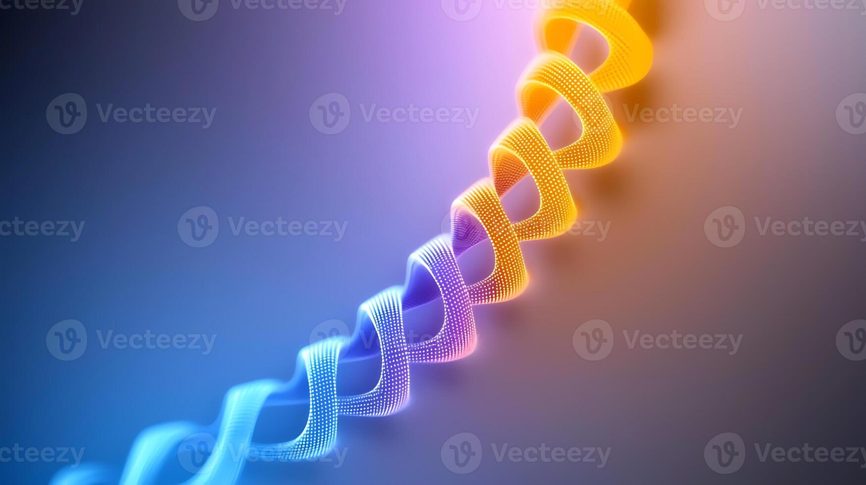 Colorful twisted ribbon design with gradient lighting creating a vibrant abstract background photo