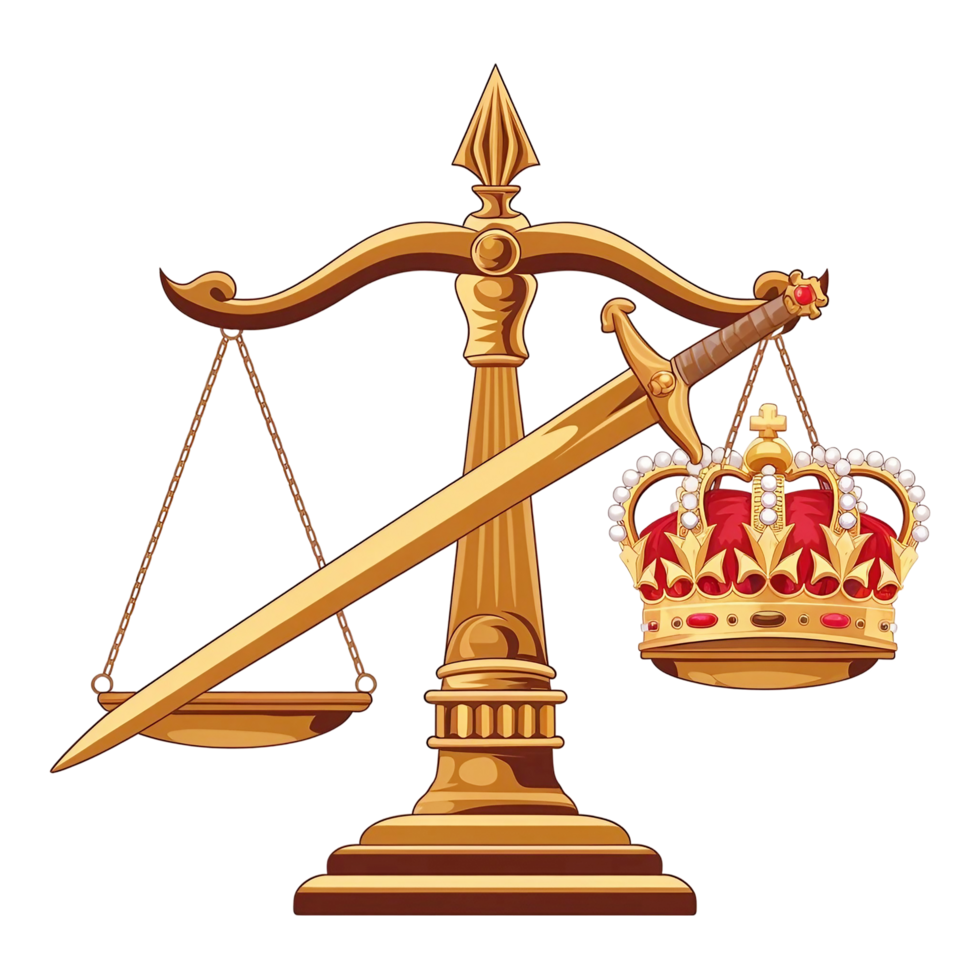 golden law scale design transparent png