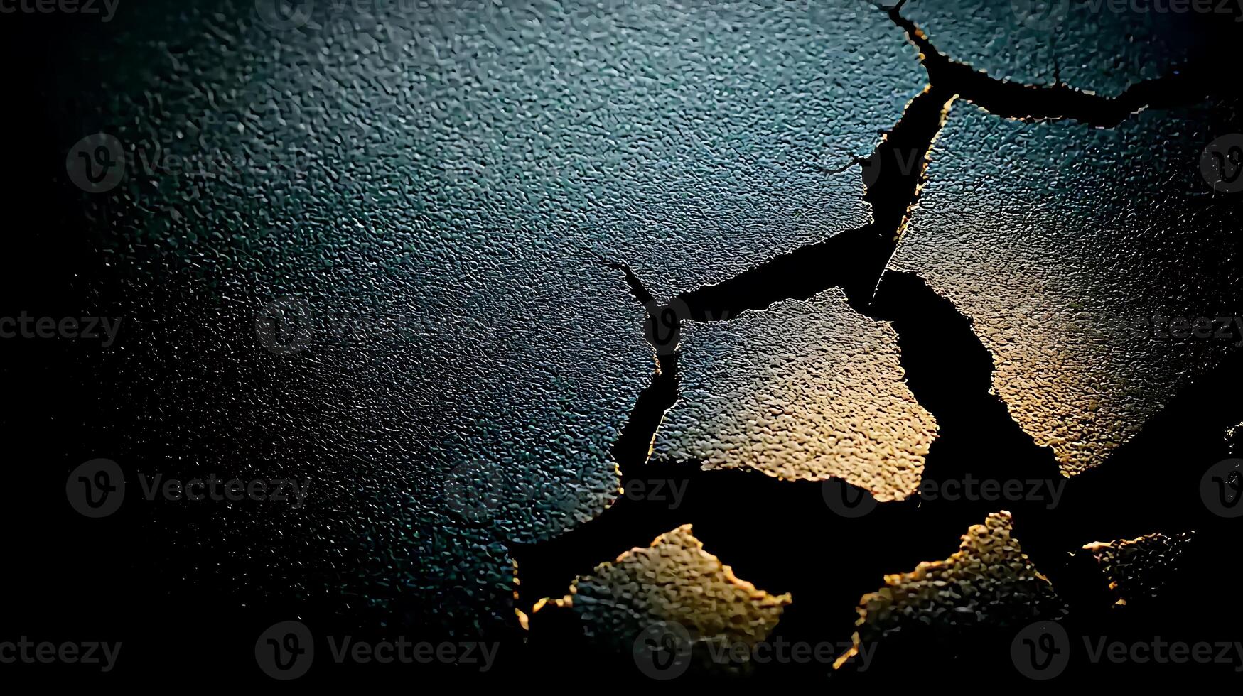 Cracked Surface with Textured Patterns and Soft Lighting, Evoking a Sense of Decay and Time photo