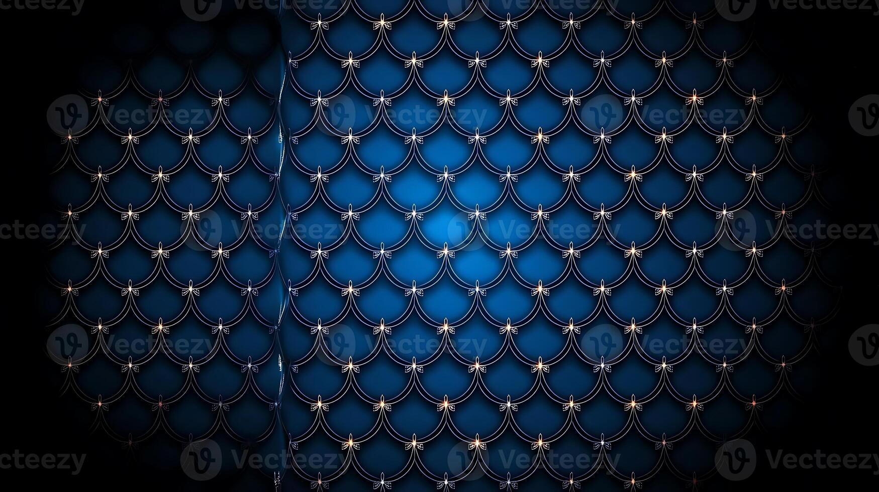 Decorative blue patterned background with shining accents, ideal for design projects photo