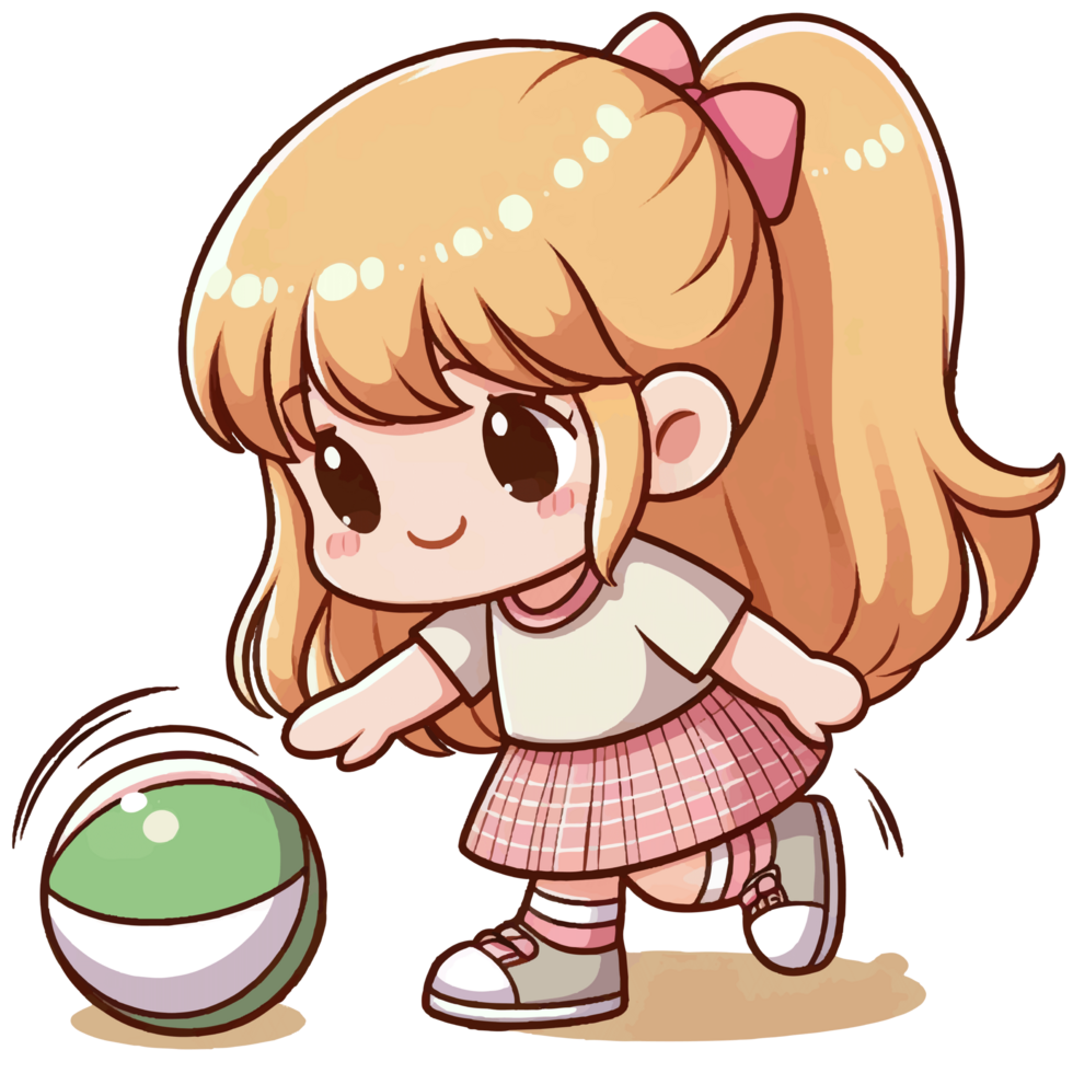 little girl playing png