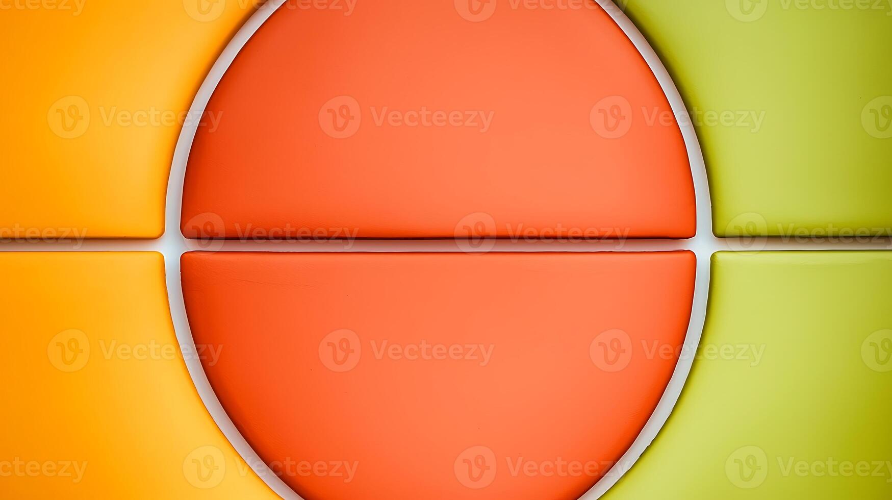 Vibrant geometric shapes in orange and green, creating a modern abstract design for backgrounds photo