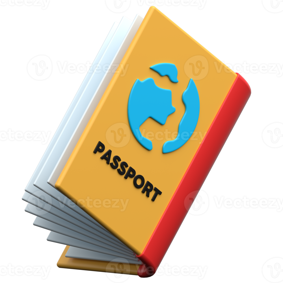 3D Passport Icon png
