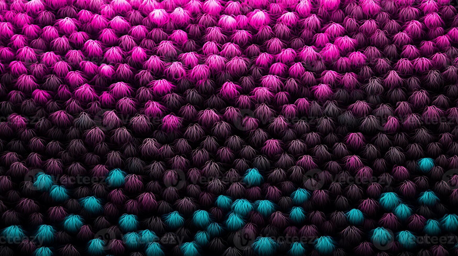 Vibrant textile pattern showcasing intricate textures with shades of pink, purple, and teal photo