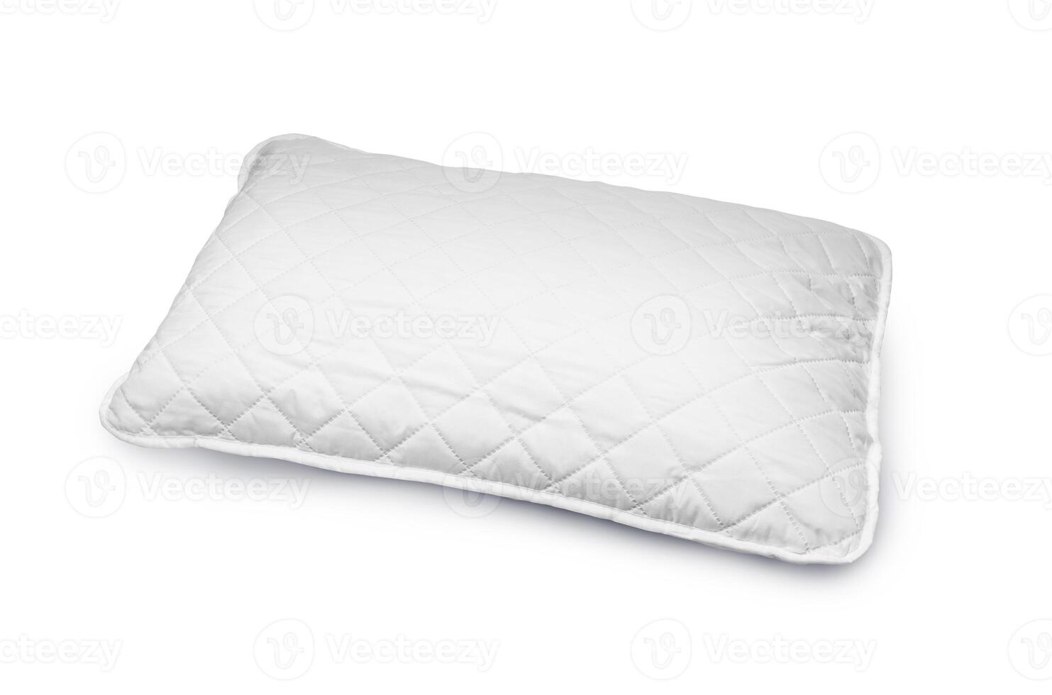 White pillow isolated on white photo