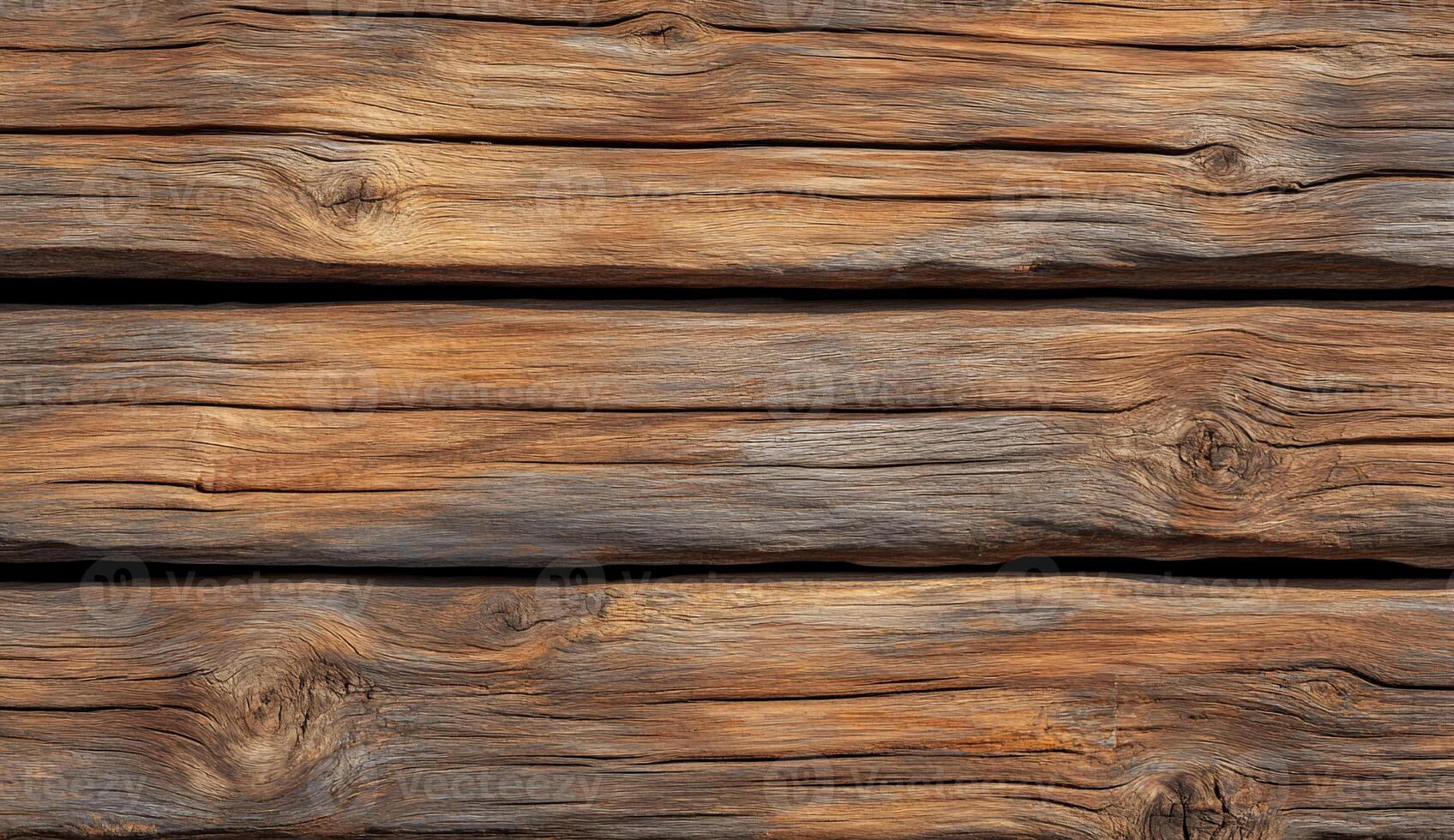Textured wooden planks with natural grain patterns and warm tones. photo