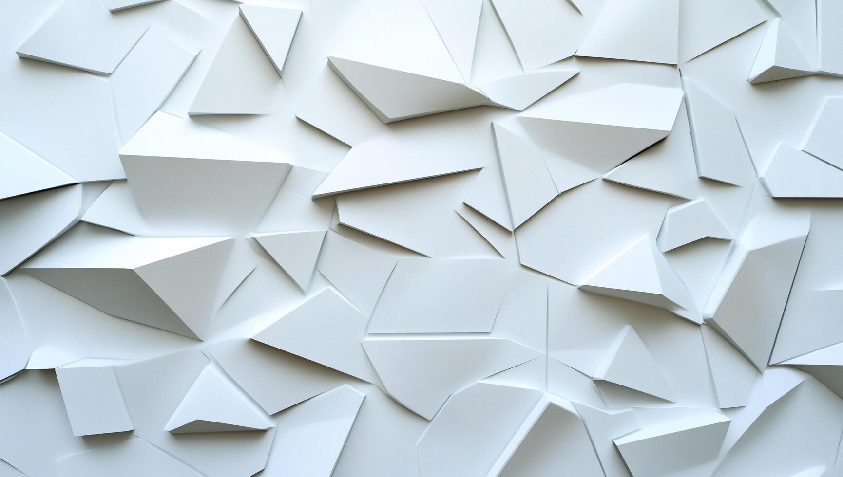 Abstract white 3d wall with many small pieces photo