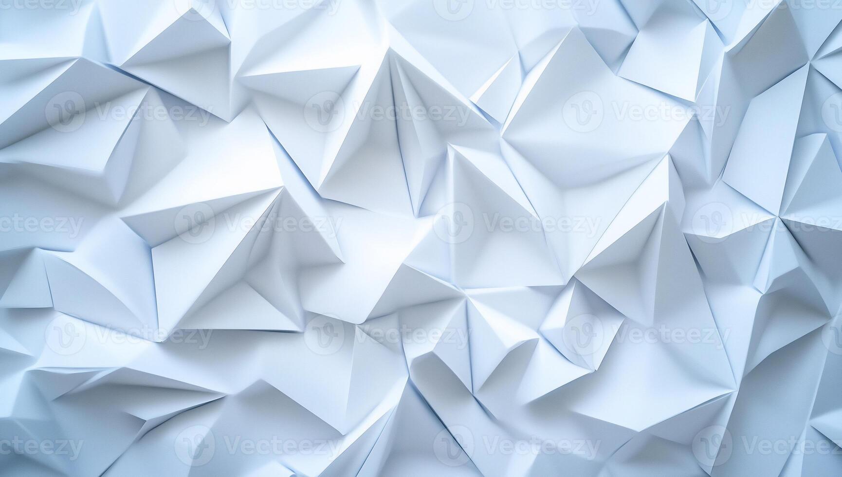 Abstract white geometric background with sharp, angular shapes. photo