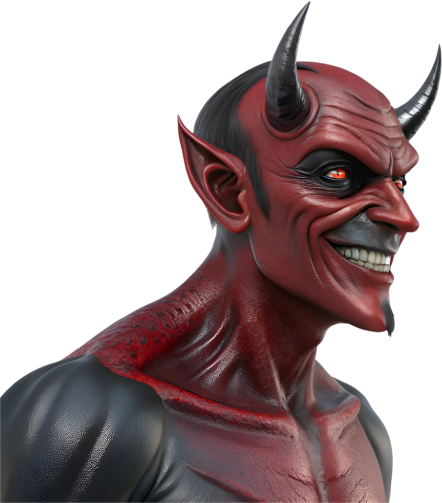 Scary Satan Horror Nightmare Demon Art. . png