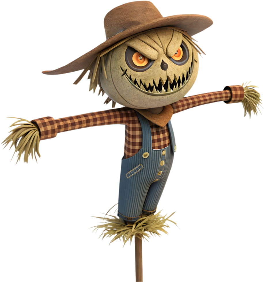 Nightmare Scarecrow Watching You from a Distance. . png