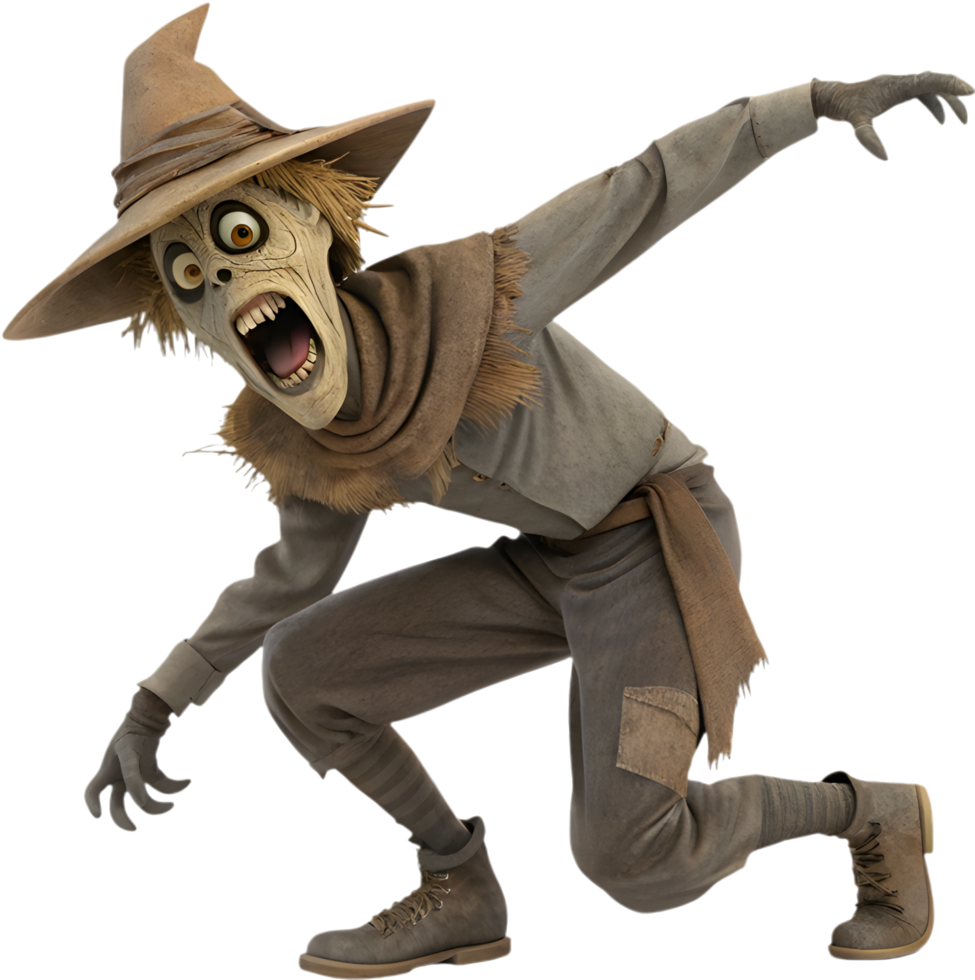 Phantom Scarecrow Standing Motionless in the Cold. . png