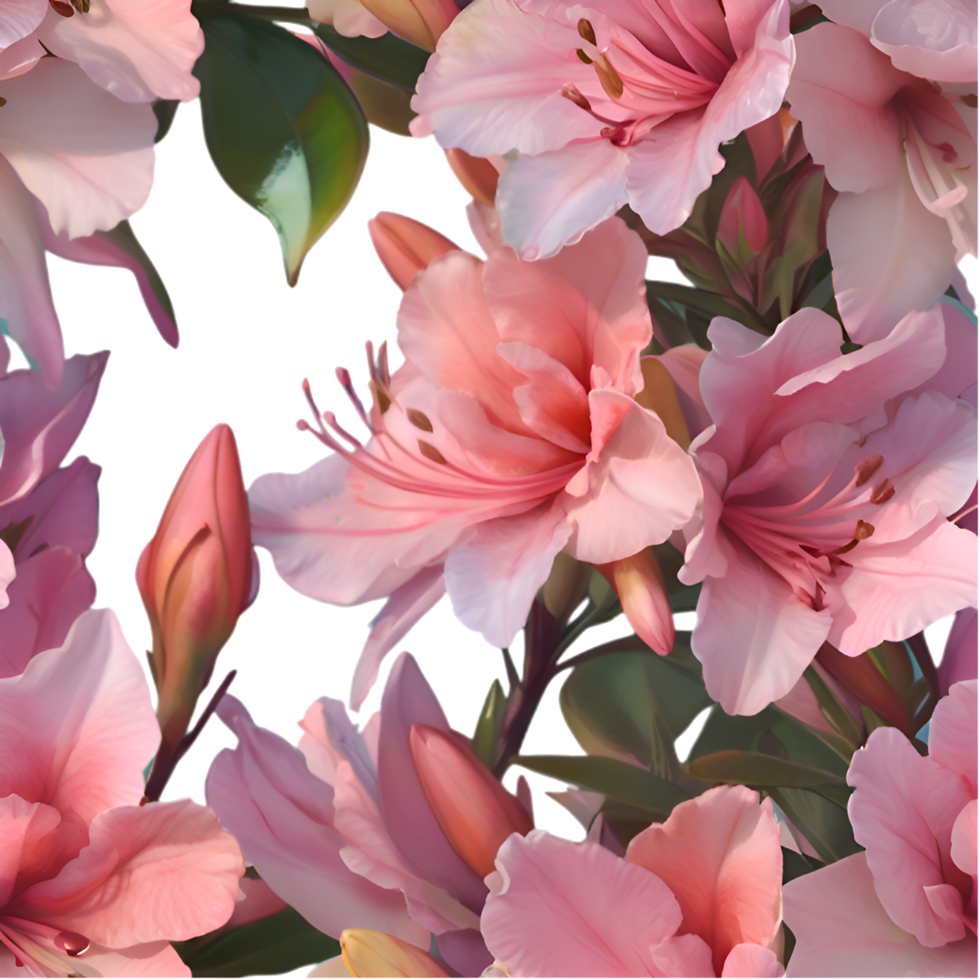 Soft and Elegant Azalea Floral Texture Print. . png